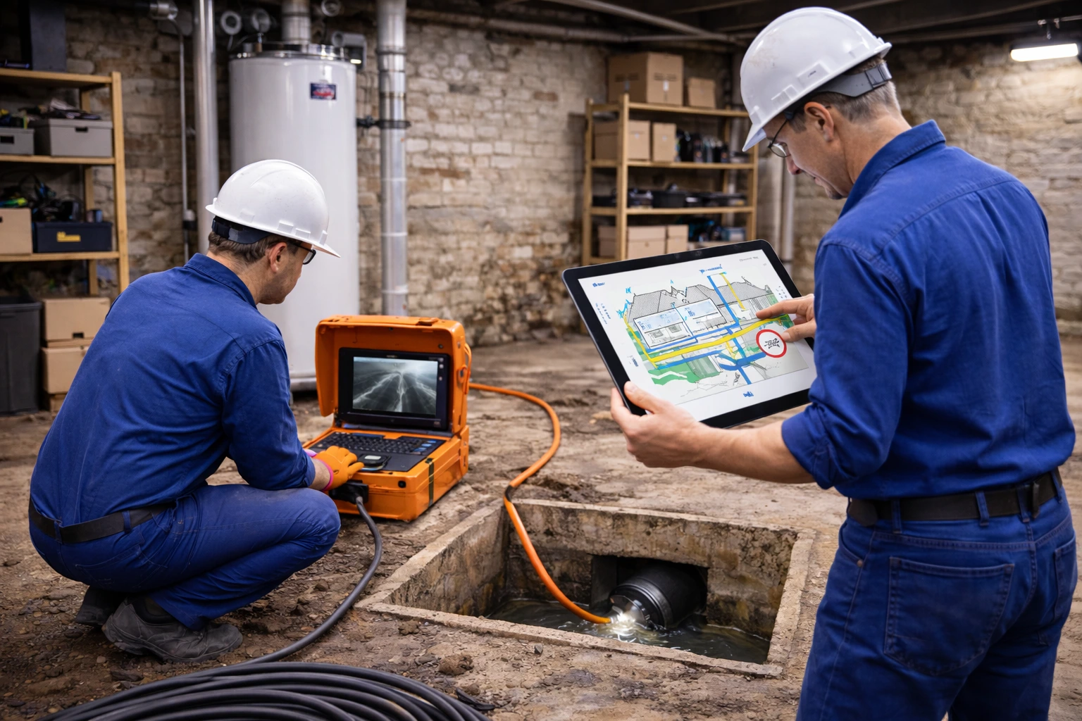 Inspection caméra des égouts